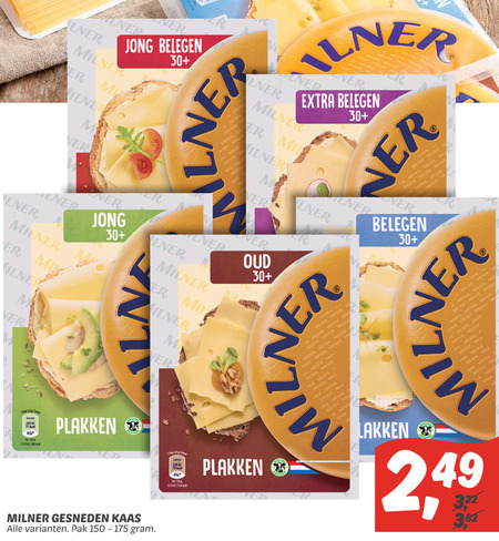 Milner   kaasplakken folder aanbieding bij  Dekamarkt - details