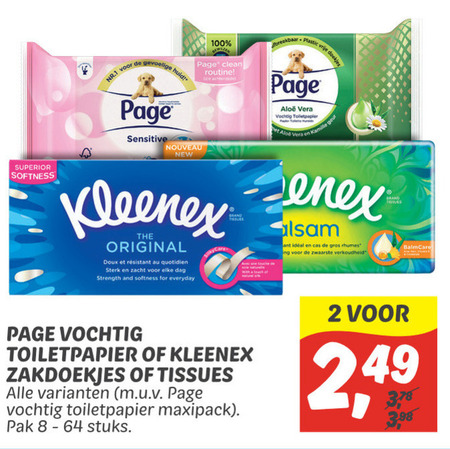 Page   tissue, vochtig toiletpapier folder aanbieding bij  Dekamarkt - details