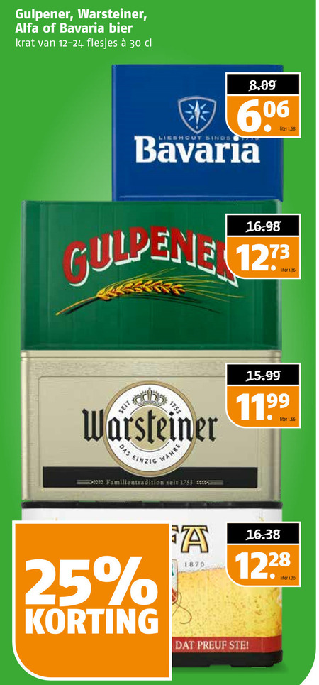 Bavaria   krat bier folder aanbieding bij  Poiesz - details