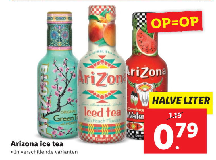 Arizona   ice tea folder aanbieding bij  Lidl - details