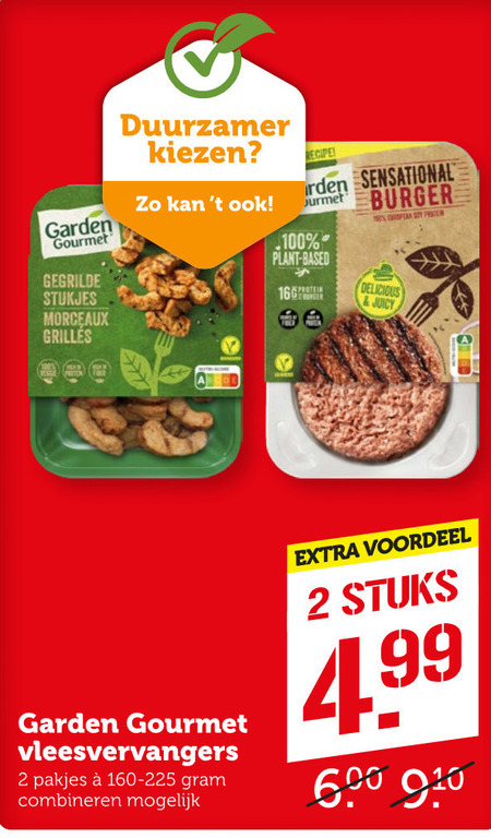 Garden Gourmet   vegetarisch folder aanbieding bij  Coop - details