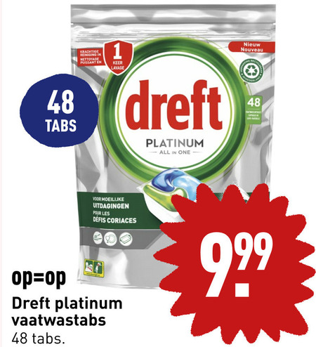 Dreft   vaatwasmiddel folder aanbieding bij  Aldi - details