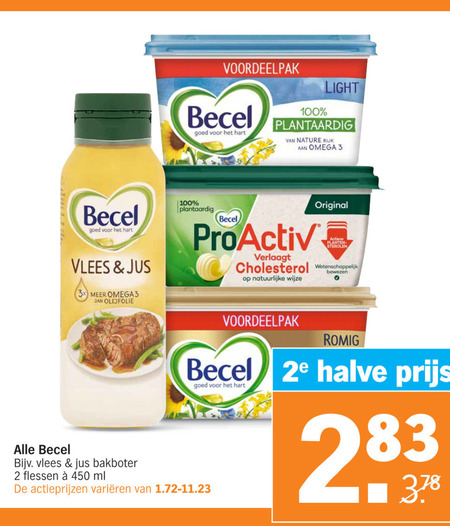 Becel   olie en vetten, margarine folder aanbieding bij  Albert Heijn - details