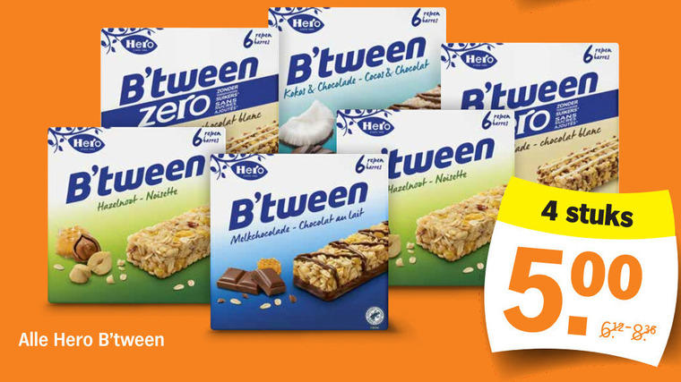 Hero mueslireep folder aanbieding bij Albert Heijn - details