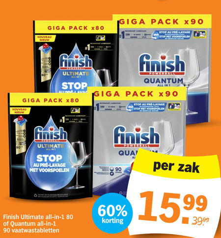 Finish   vaatwasmiddel folder aanbieding bij  Albert Heijn - details