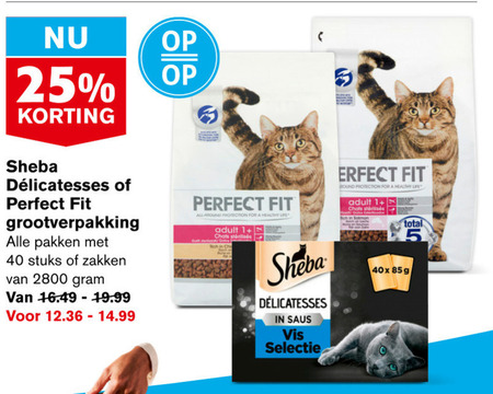 Sheba   kattenvoer folder aanbieding bij  Hoogvliet - details