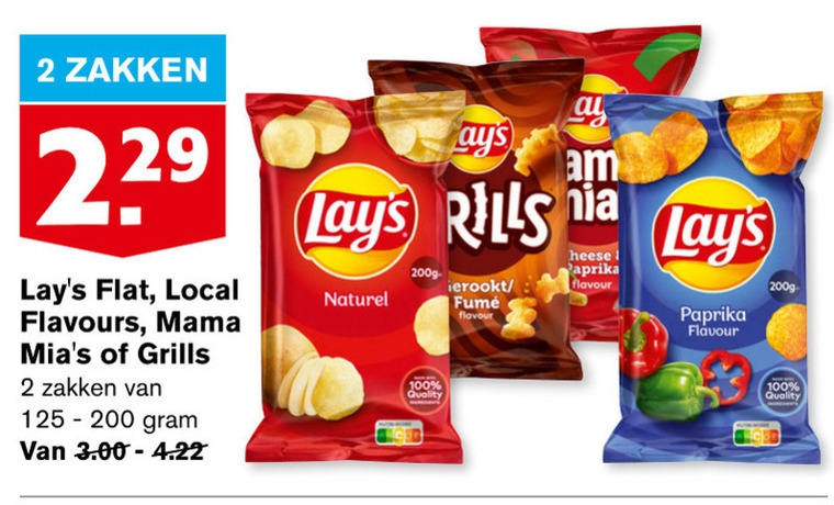 Lays   chips, zoutje folder aanbieding bij  Hoogvliet - details