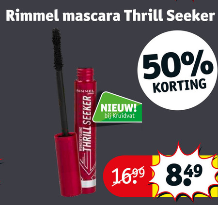 Rimmel   mascara folder aanbieding bij  Kruidvat - details