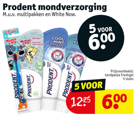 Prodent   tandpasta, tandenborstel folder aanbieding bij  Kruidvat - details