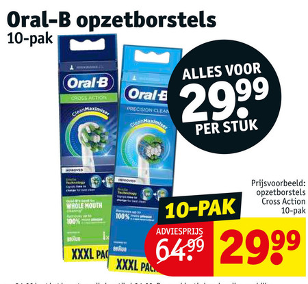 Braun Oral-B   opzetborstel folder aanbieding bij  Kruidvat - details