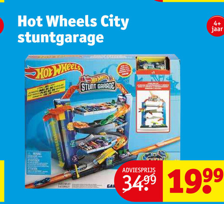 Hot Wheels   miniatuur auto, speelgarage folder aanbieding bij  Kruidvat - details