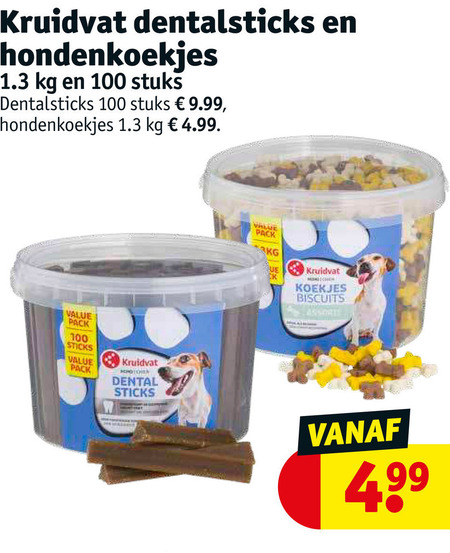 Kruidvat Huismerk   hondensnacks folder aanbieding bij  Kruidvat - details