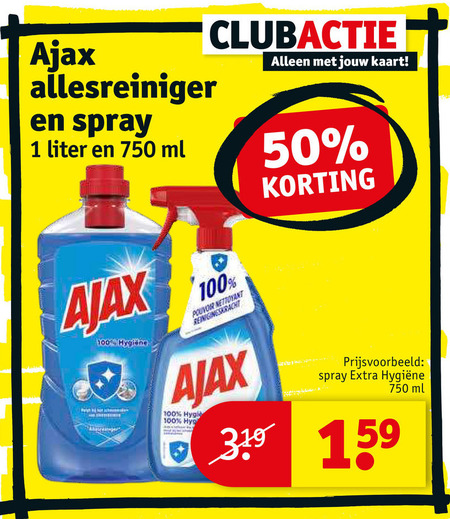 Ajax   allesreiniger folder aanbieding bij  Kruidvat - details