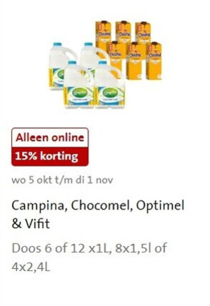 Optimel   drinkyoghurt, chocolademelk folder aanbieding bij  Jumbo - details