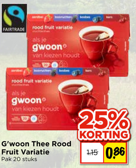 Gwoon   thee folder aanbieding bij  Vomar - details