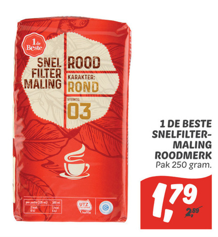 1 De Beste   koffie folder aanbieding bij  Dekamarkt - details