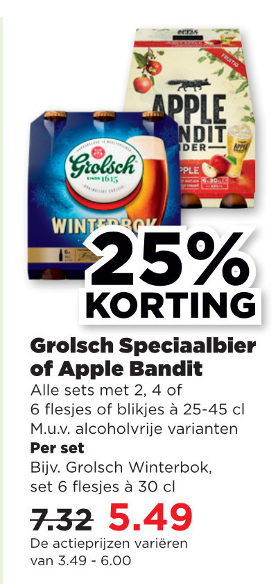 Apple bandit   appelcider, speciaalbier folder aanbieding bij  Plus - details