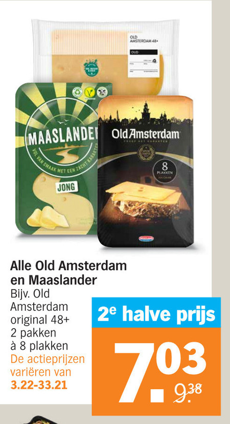 Old Amsterdam   kaasplakken, kaas folder aanbieding bij  Albert Heijn - details