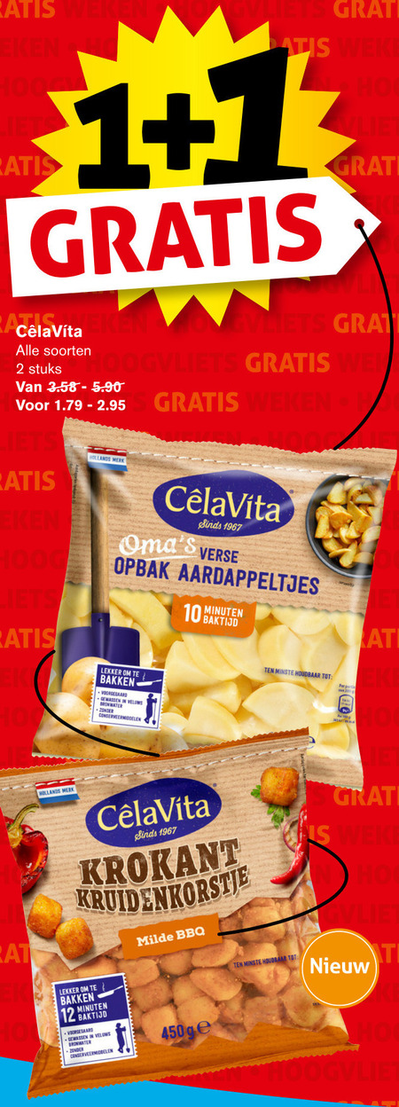 CelaVita   aardappelproduct folder aanbieding bij  Hoogvliet - details