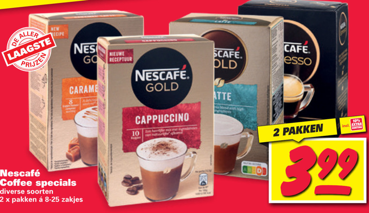 Nescafe   oploskoffie folder aanbieding bij  Nettorama - details