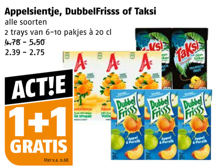 Appelsientje   fruitdrank folder aanbieding bij  Poiesz - details