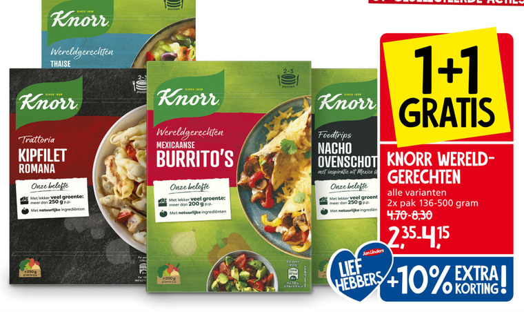 Knorr   maaltijdmix folder aanbieding bij  Jan Linders - details