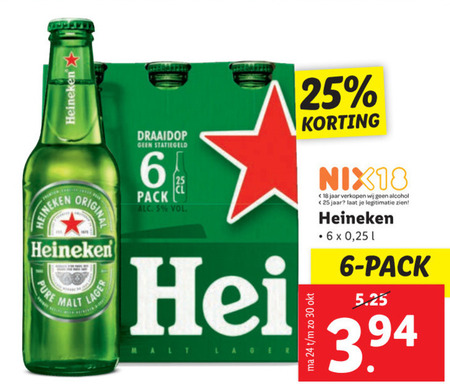 Heineken   flesje bier folder aanbieding bij  Lidl - details