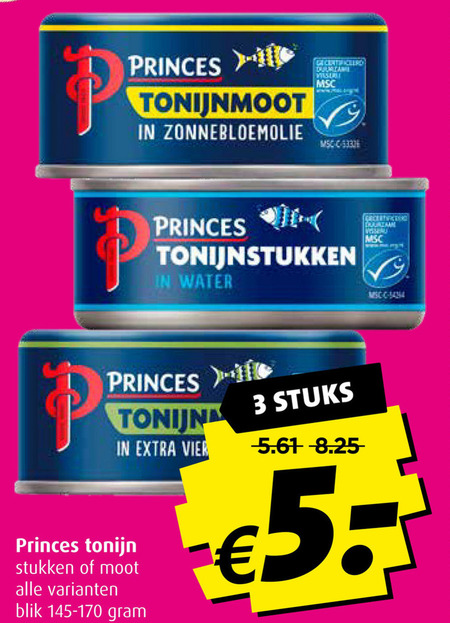 Princes   tonijn in blik folder aanbieding bij  Boni - details