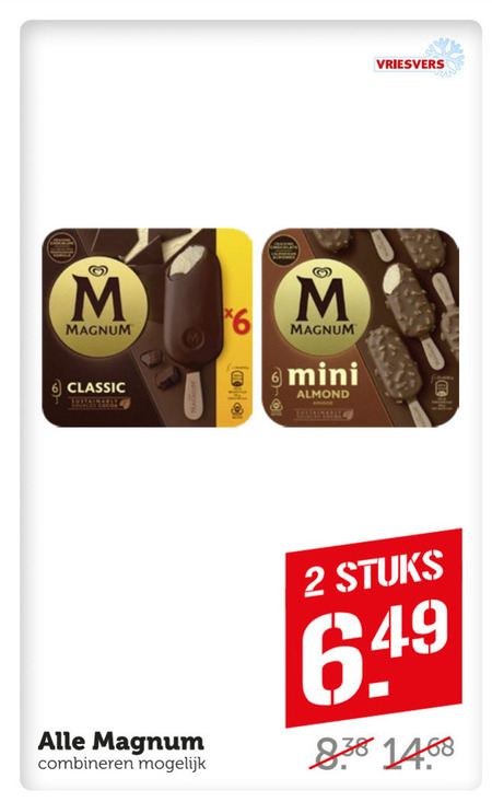 Magnum   ijsspecialiteit, ijslollies folder aanbieding bij  Coop - details