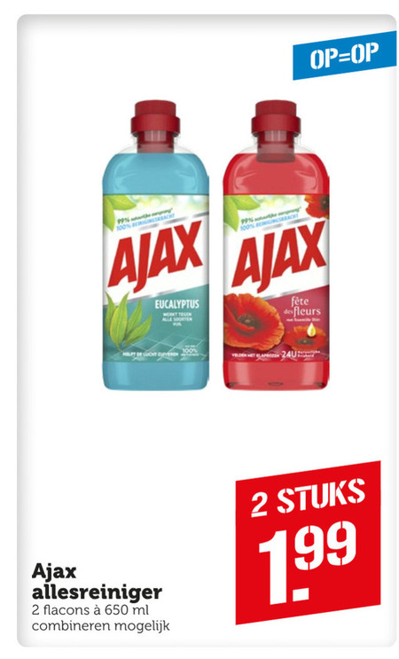 Ajax   allesreiniger folder aanbieding bij  Coop - details