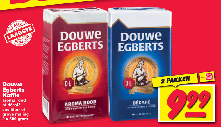 Douwe Egberts   koffie folder aanbieding bij  Nettorama - details