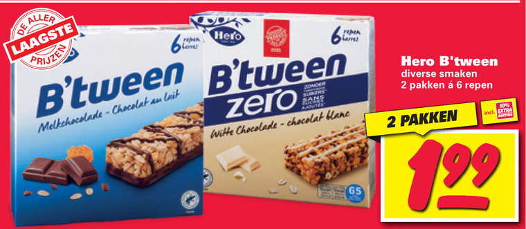 Hero mueslireep folder aanbieding bij Nettorama - details