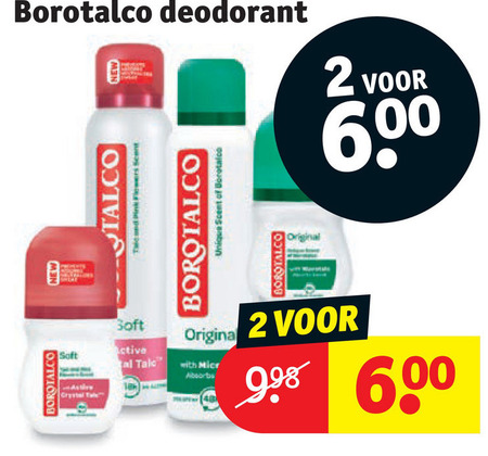 Borotalco   deodorant folder aanbieding bij  Kruidvat - details