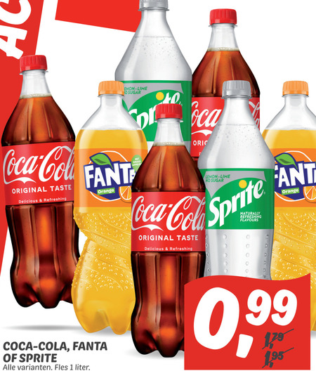 Fanta   cola, frisdrank folder aanbieding bij  Dekamarkt - details