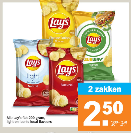 Lays   chips folder aanbieding bij  Albert Heijn - details