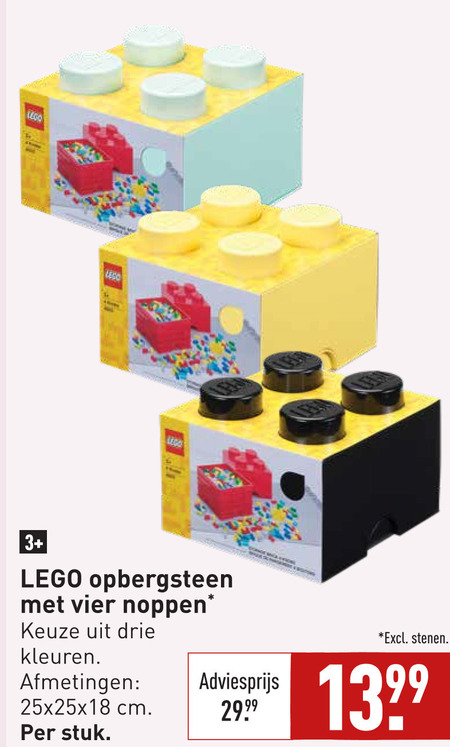 Lego   opbergdoos folder aanbieding bij  Aldi - details