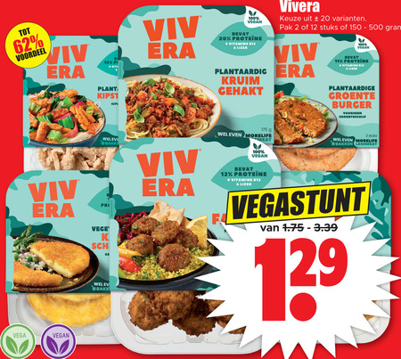 Vivera   vegetarisch folder aanbieding bij  Dirk - details