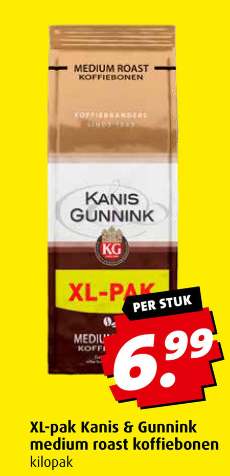 Kanis en Gunnink   koffiebonen folder aanbieding bij  Boni - details