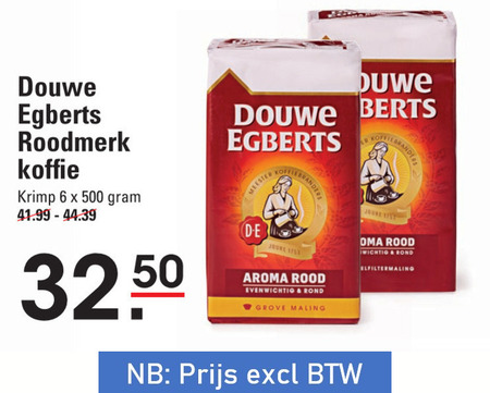 Douwe Egberts   koffie folder aanbieding bij  Sligro - details