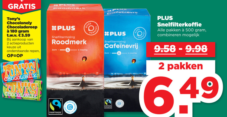 Plus Huismerk   koffie folder aanbieding bij  Plus - details