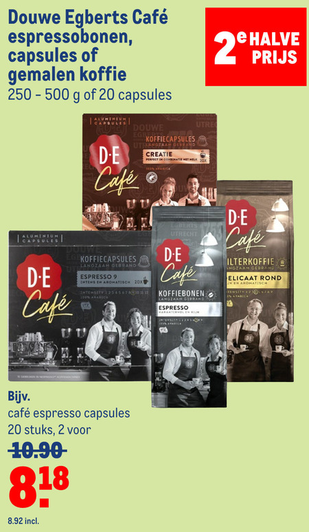 Douwe Egberts   koffiebonen, koffiecups folder aanbieding bij  Makro - details