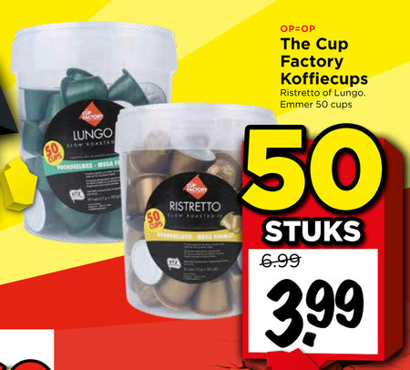 The Cup Factory   koffiecups folder aanbieding bij  Vomar - details