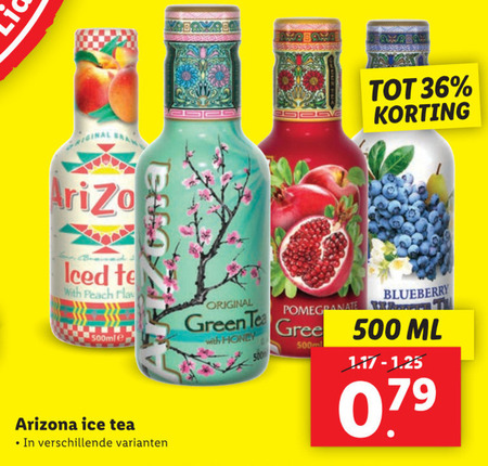 Arizona   ice tea folder aanbieding bij  Lidl - details