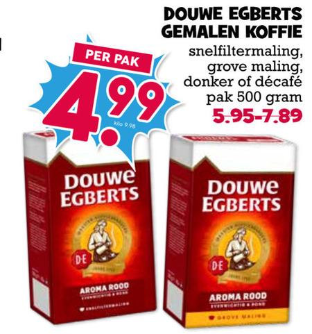 Douwe Egberts   koffie folder aanbieding bij  Boons Markt - details