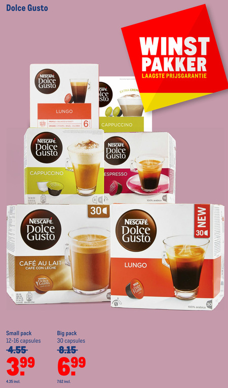 Nescafe   dolce gusto capsules folder aanbieding bij  Makro - details