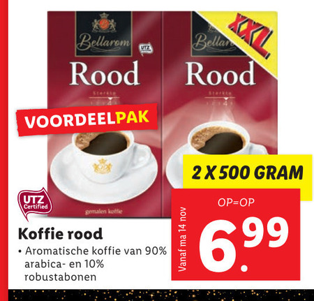 Bellarom   koffie folder aanbieding bij  Lidl - details