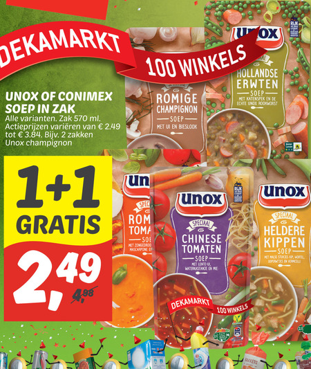 Conimex   soep folder aanbieding bij  Dekamarkt - details