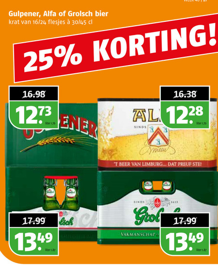 Gulpener   krat bier folder aanbieding bij  Poiesz - details