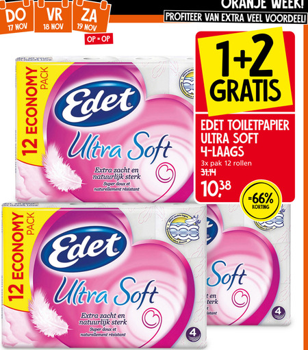 Edet   toiletpapier folder aanbieding bij  Jan Linders - details