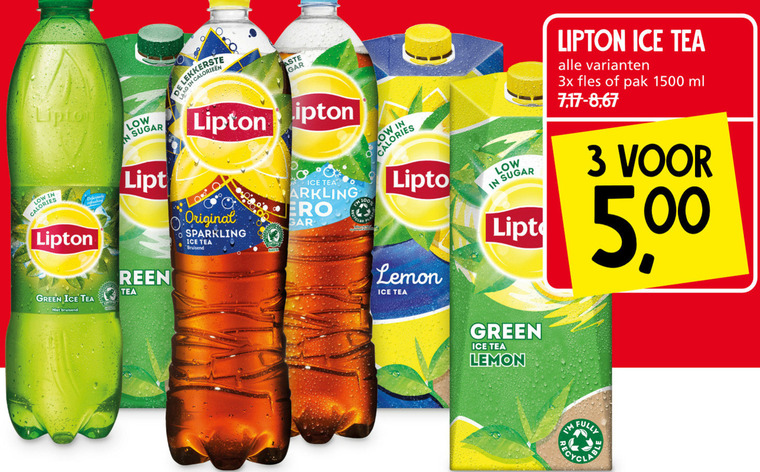 Lipton   ice tea folder aanbieding bij  Jan Linders - details